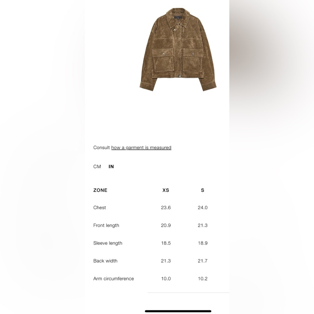 Viral Zara Suede Leather Bomber Jacket - Picture 7 of 7